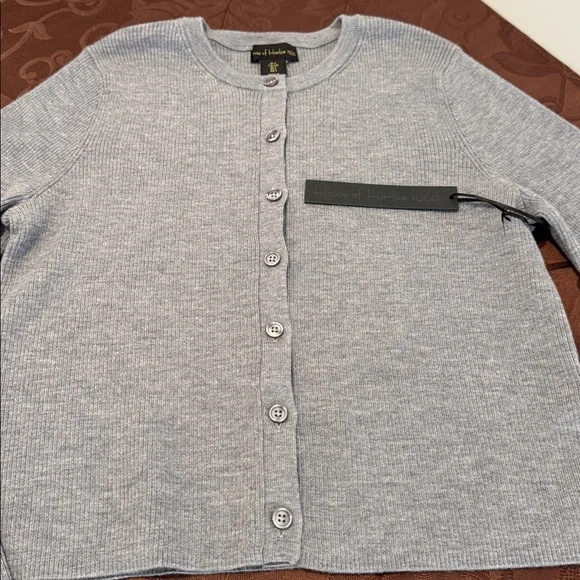 House of Harlow 1960 Merino Wool Cropped Cardigan. Ladies L - Picture 5 of 14